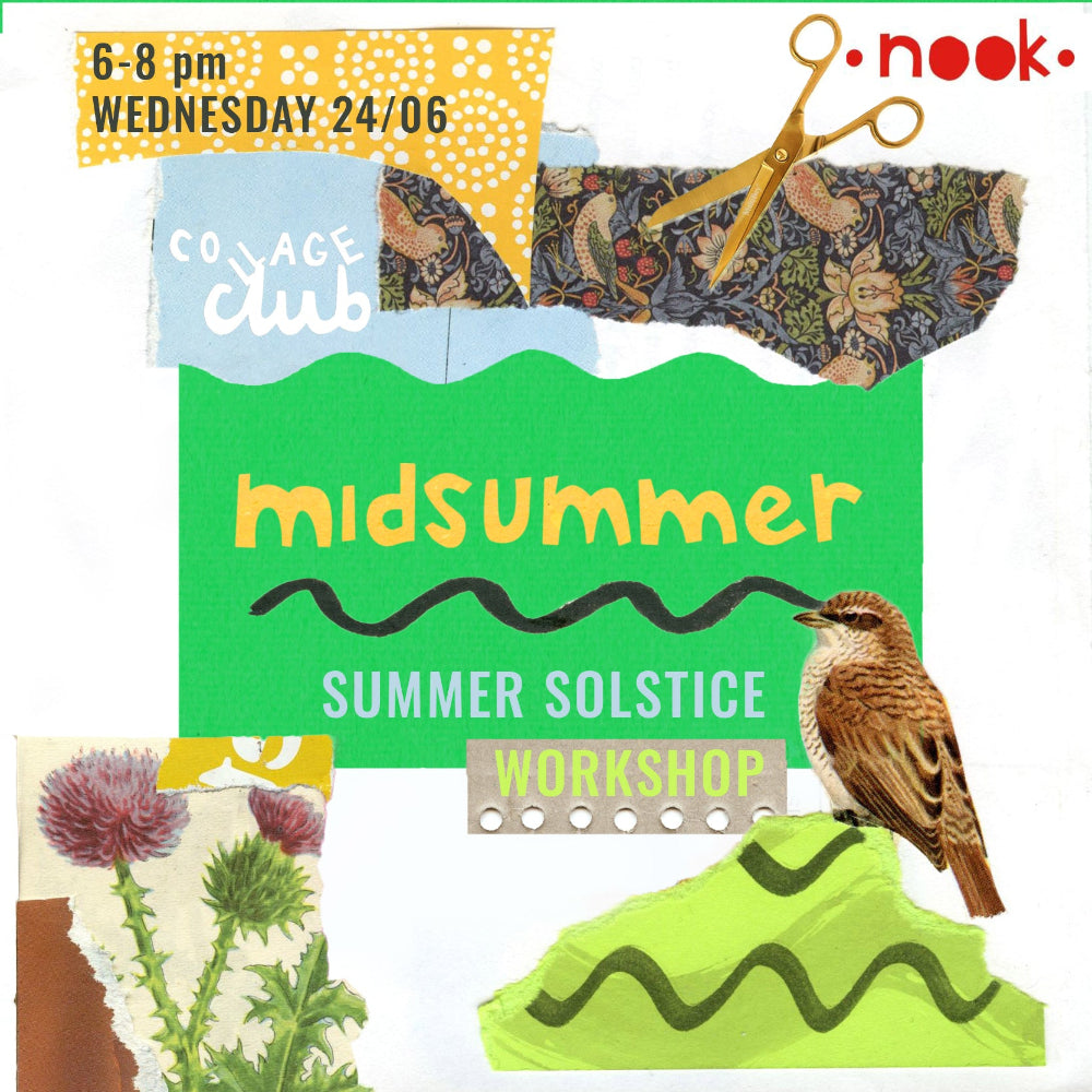 Collage Club Social with Jenny Lundmark - Midsummer / Summer Solstice 24 June 6-8pm