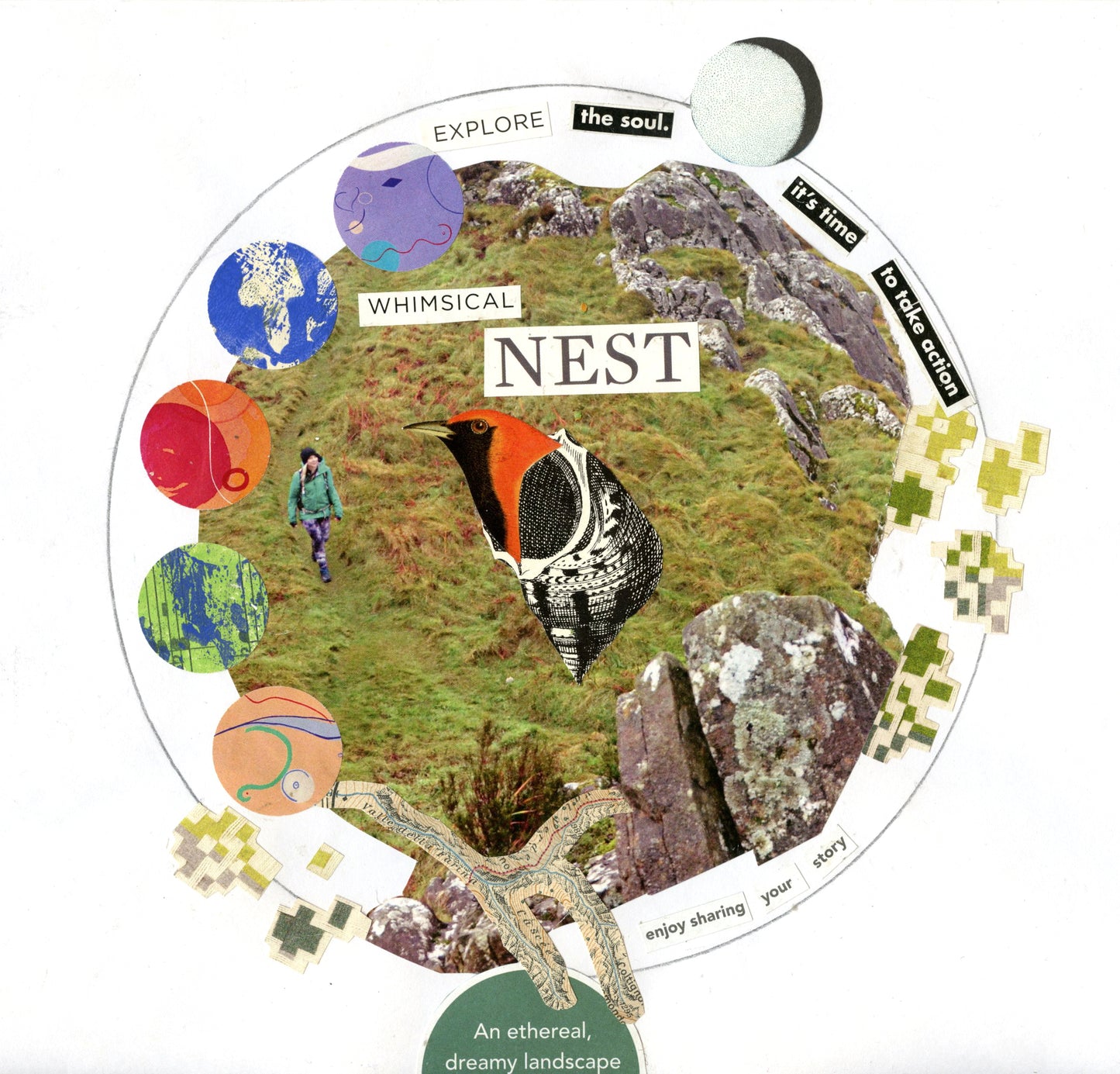 Collage Club Social with Jenny Lundmark - Year of the Fire Horse