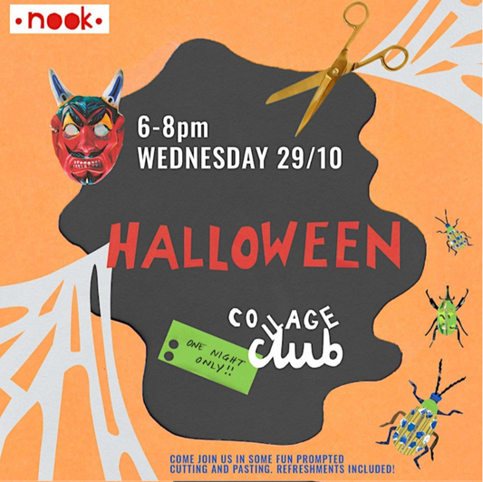 Collage Club Social workshop - Halloween themed with Jenny Lundmark